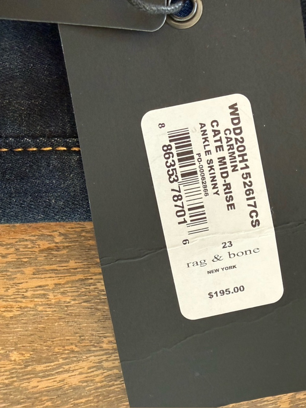 rag & bone cate skinny jeans - size 23 - brand new - Picture 6 of 7